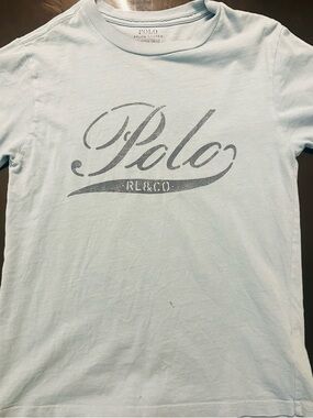 Polo by Ralph Lauren Light Blue Logo Short Sleeve Tee